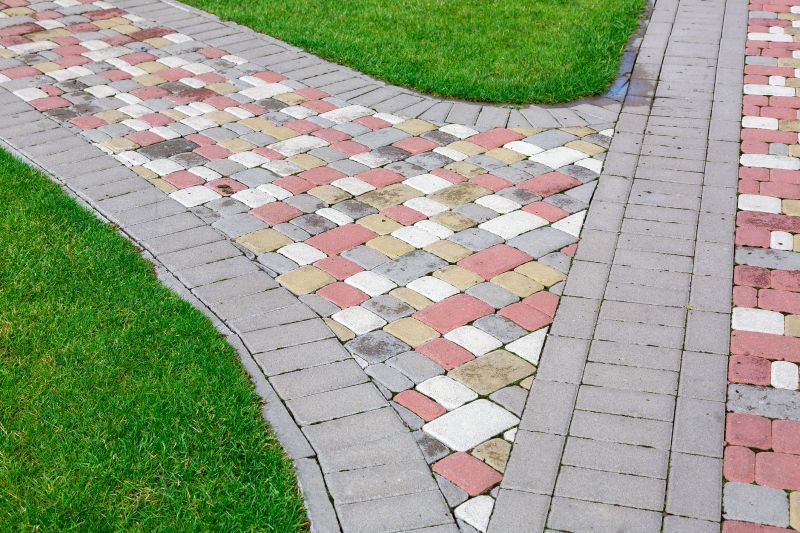 Patterned Paver Path
