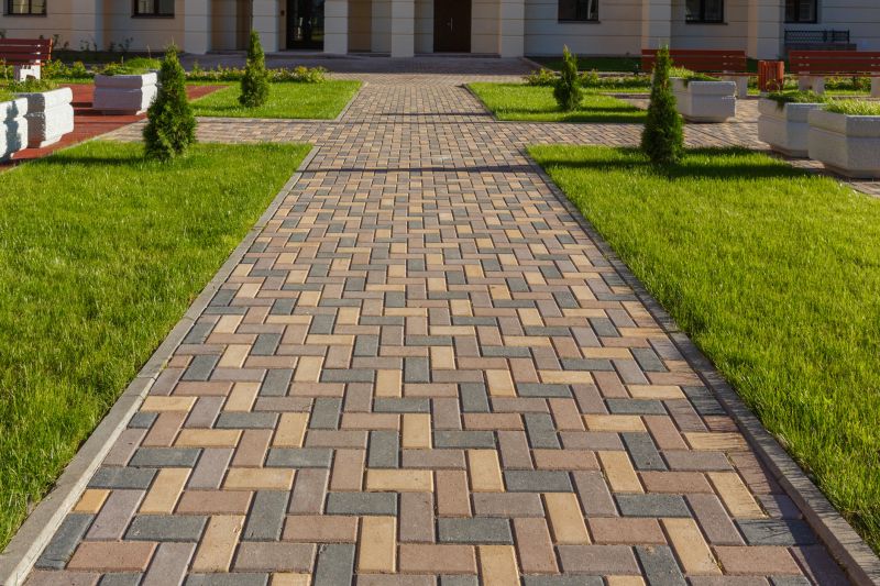 Patterned Paver Walkway